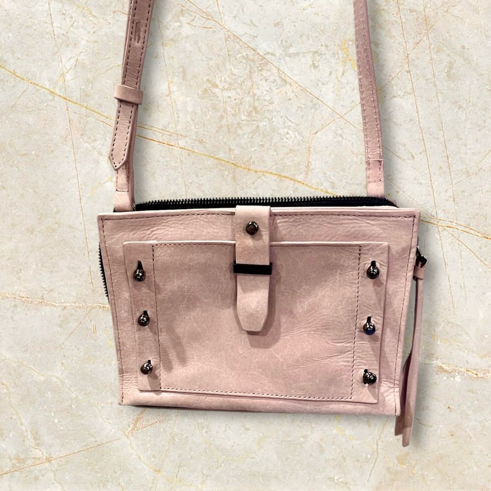 NWOT Botkier Warren City Small Leather Crossbody Studded shoulder bag Pale Pink
